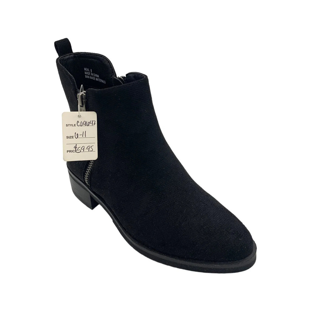 Corkys Boutique Women's Neal Zip Ankle Boot Black Suede - Medium - Picture 1 of 3
